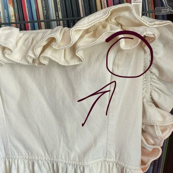 Free People Cream Midi Dress - Picture 6 of 8